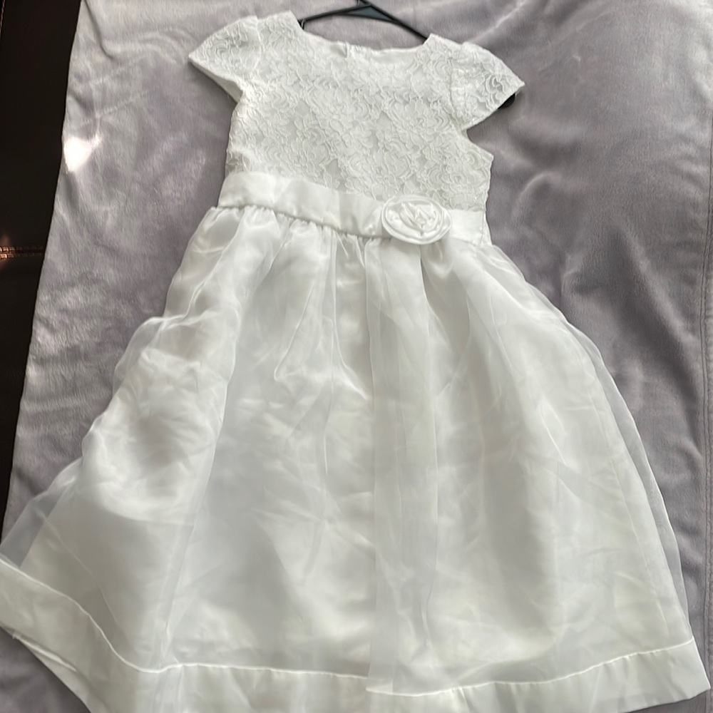 White kids dress